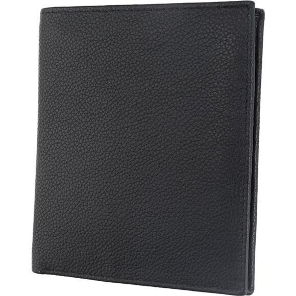 RFID Blocking Mens Leather Bi-Fold Big Hipster Wallet, 13 credit card slots,Blac